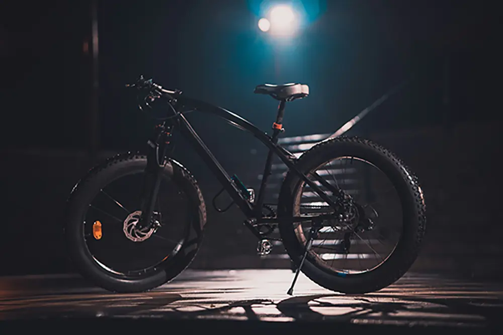 Professional bike workshop with tools and bicycles